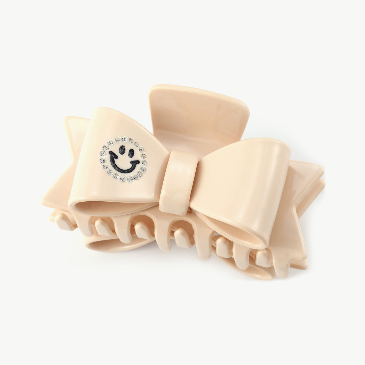 Haarklammer "Schleife mit Smiley"
