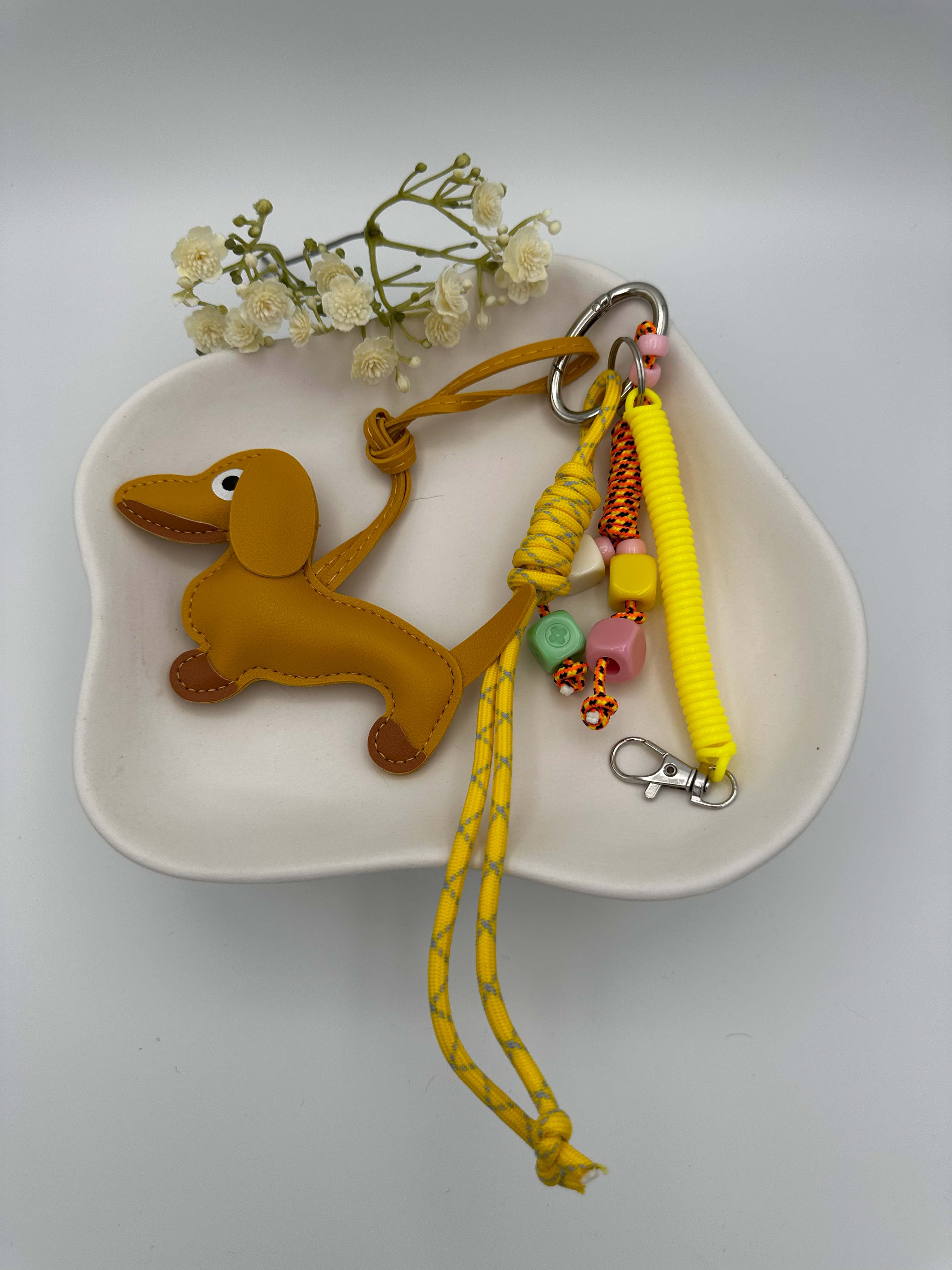 Taschenanhänger "Dackel Rainbow"