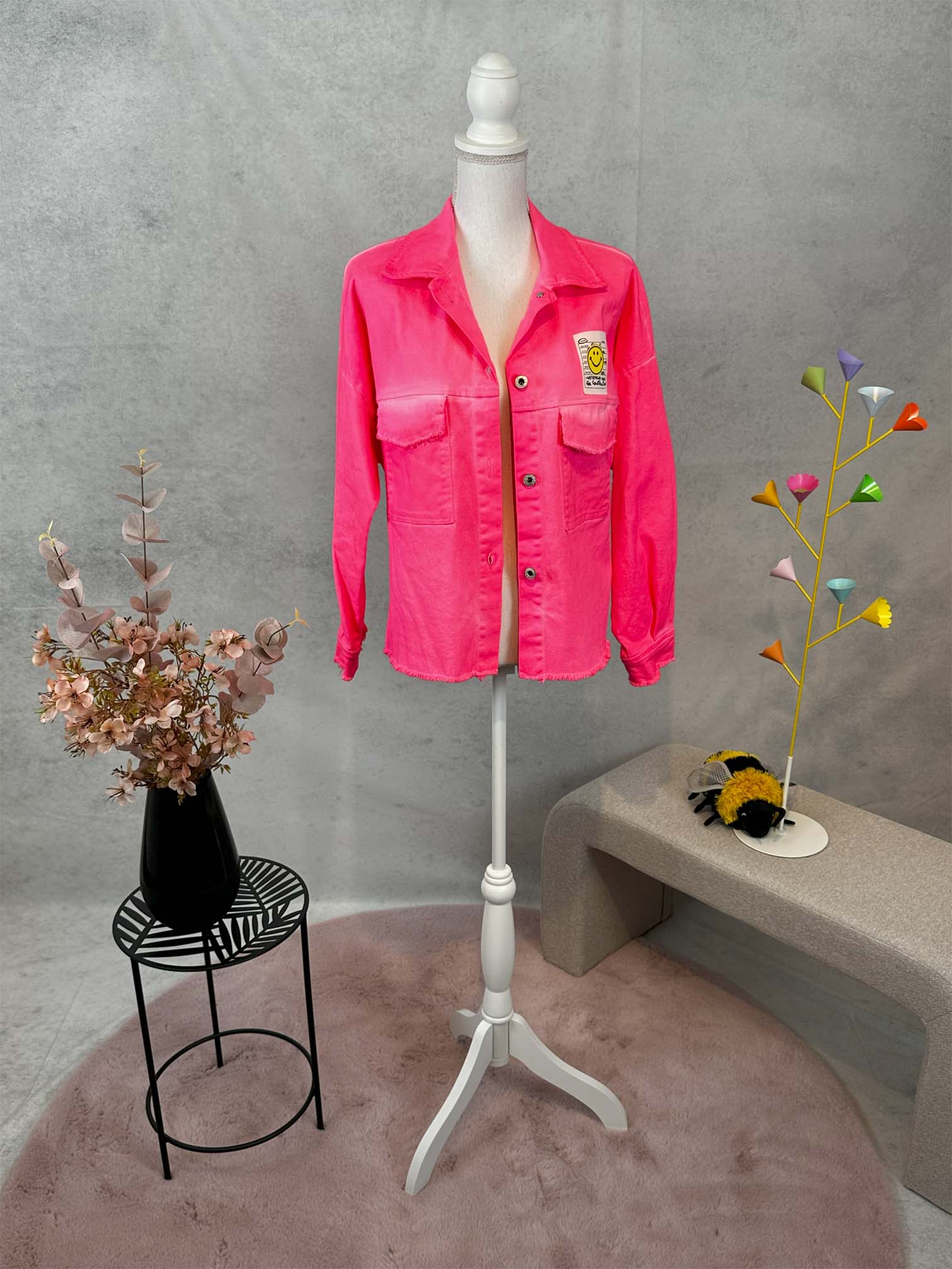Jeansjacke  "Smiley"